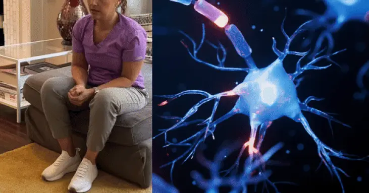 woman in pain because of neuropathy